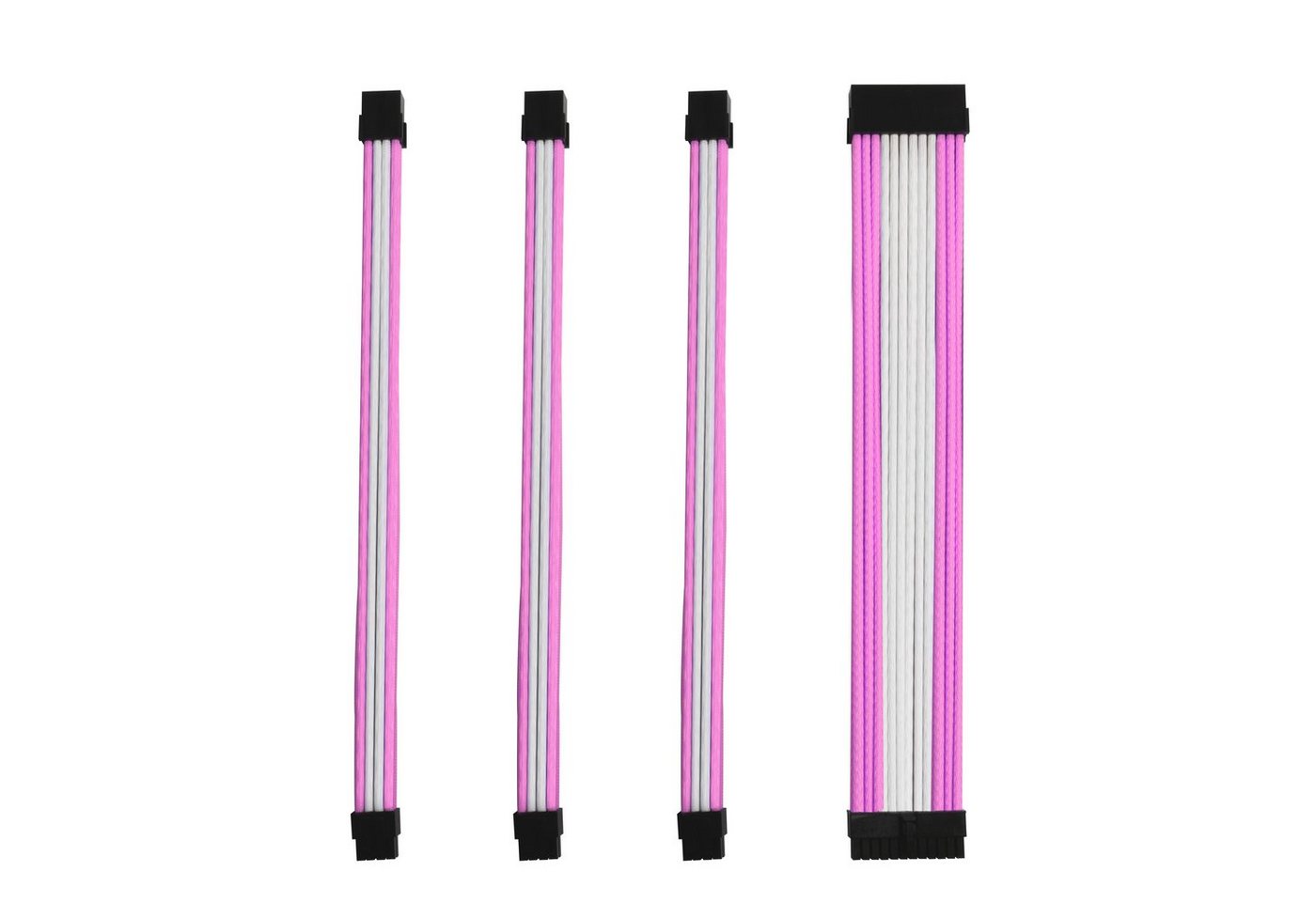 ONE GAMING Kabel-Sleeve-Set - Pink/Weiß - ONE GAMING Computer-Kabel von ONE GAMING