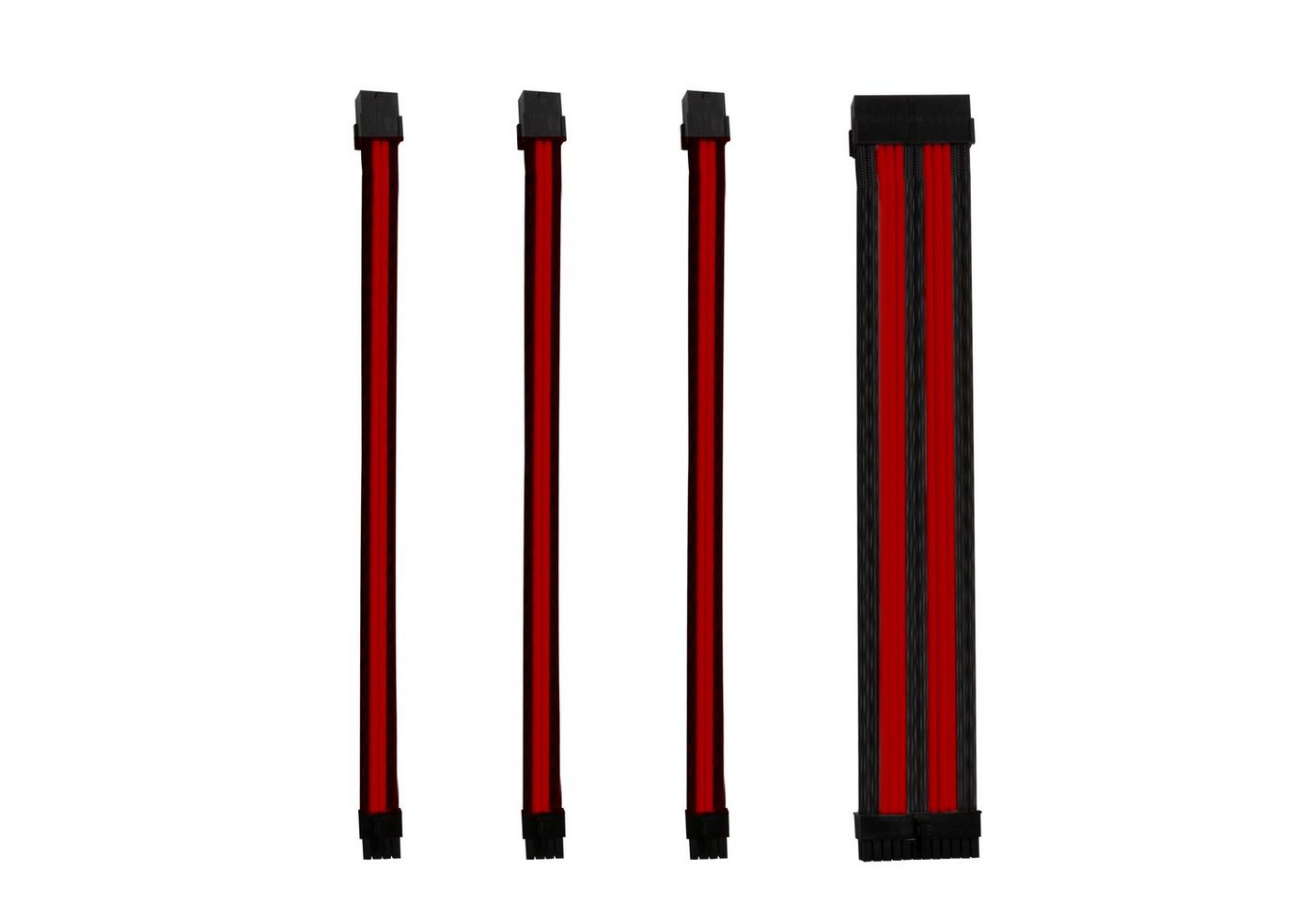 ONE GAMING Kabel-Sleeve-Set - Schwarz/Rot - ONE GAMING Computer-Kabel von ONE GAMING