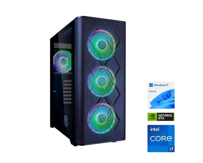 ONE GAMING MP PC 17 Gaming-PC (Intel Core i7 12700KF, GeForce RTX 4060 Ti, 2000 GB SSD, Wasserkühlung) von ONE GAMING