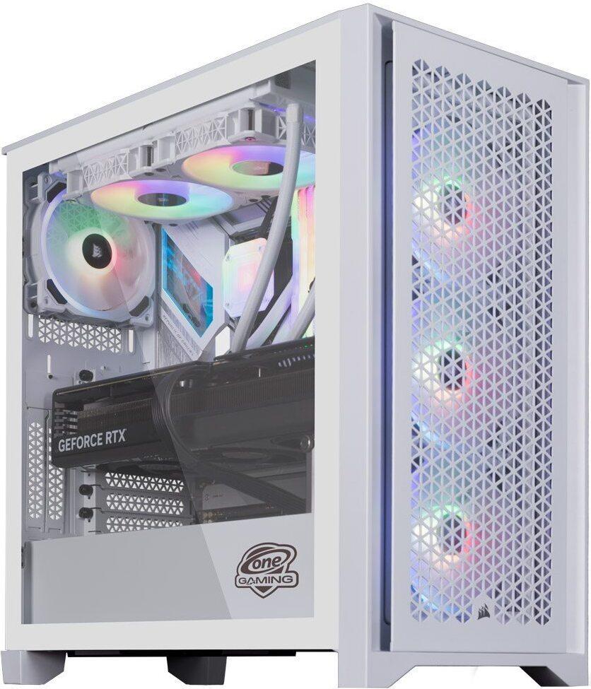 Weißer Gaming PC - AMD Ryzen 7 7800X3D - NVIDIA GeForce RTX 4070 Ti von ONE GAMING