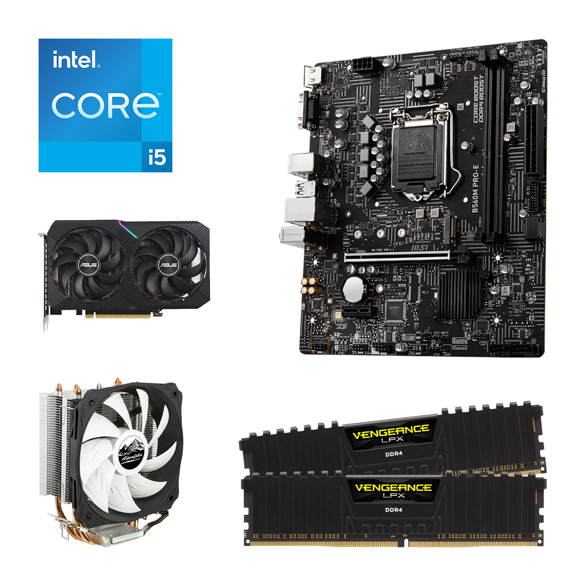 PC Aufrüstkit - Intel Core i5-10600KF - NVIDIA GeForce RTX 3060 - von ONE