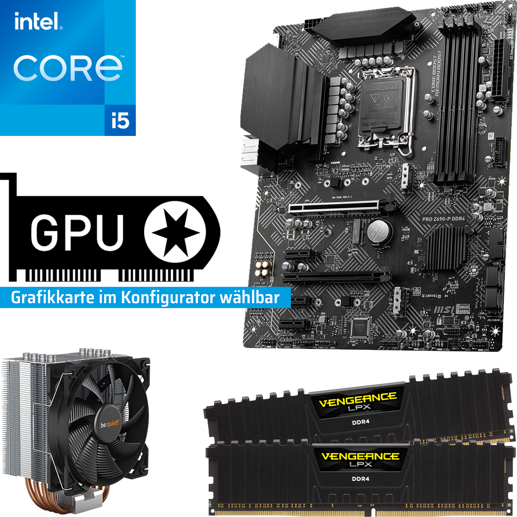 PC Aufrüstkit - Intel Core i5-14400 - Keine Grafikkarte - von ONE