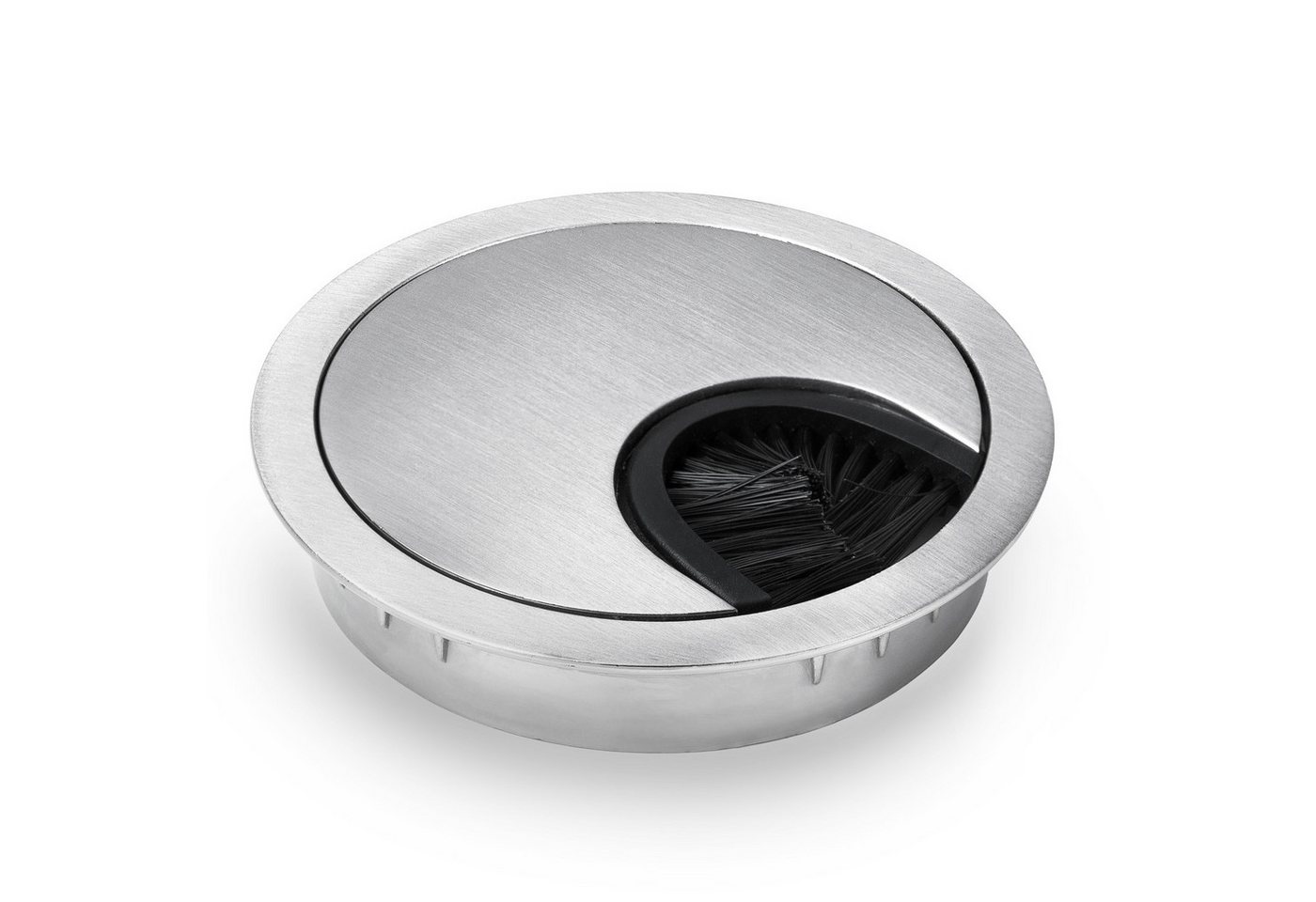 ONECONCEPT Kabelkanal Kabeldurchführung 2er-Set 60 mm Metall Borstendichtung ONECONCEPT Kabelkanal Kabeldurchführung 2er-Set 60 mm Metall Borstendichtung von ONECONCEPT