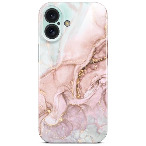 ONEFLOW Bliss Cover für iPhone 16 Hülle in Marmor Optik, Designer Case Handy Schutzhülle mit Kameraschutz, Muster Hardcase Glitzer Handyhülle marmoriert, Rosa Grau ONEFLOW Bliss Cover für iPhone 16 Hülle in Marmor Optik, Designer Case Handy Schutzhülle mit Kameraschutz, Muster Hardcase Glitzer Handyhülle marmoriert, Rosa Grau von ONEFLOW