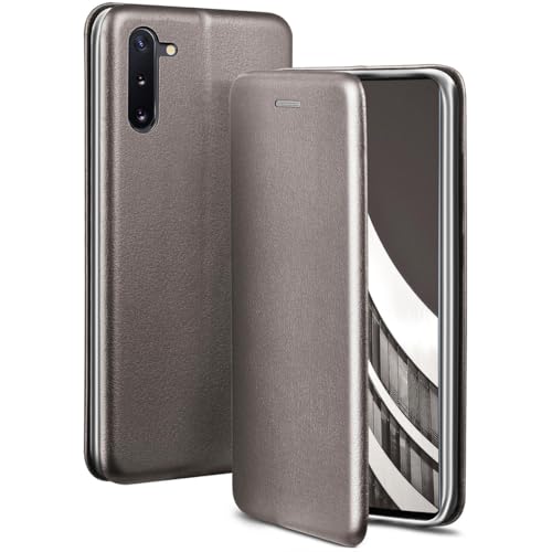 ONEFLOW Business Case für Samsung Galaxy Note 10 Handyhülle klappbar mit Standfunktion, Klapphülle Flipcase Cover Dünn, PU Leder Hülle mit Kartenfach, 360 Grad Schutzhülle, Taupe von ONEFLOW