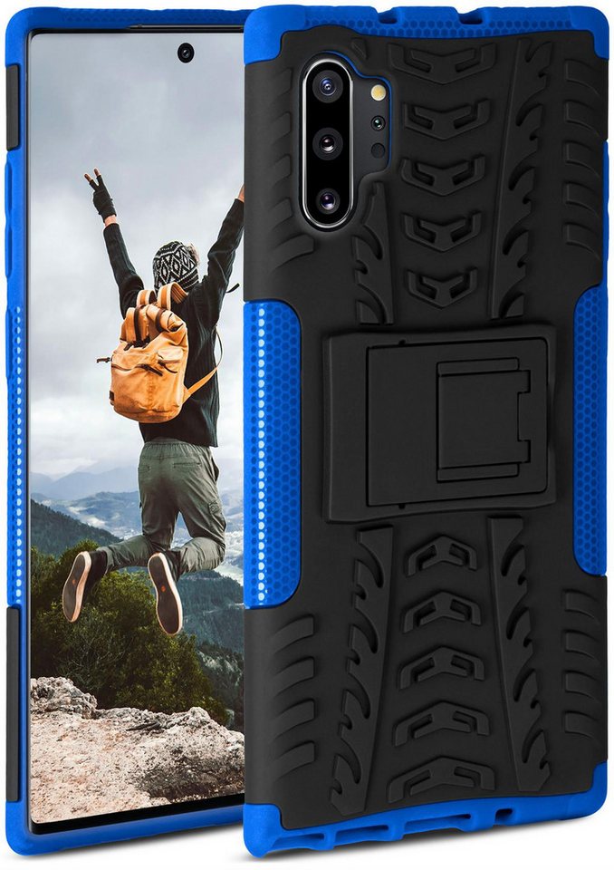 ONEFLOW Handyhülle ONEFLOW® Tank Case für Samsung Galaxy Note 10 Plus, Panzerhülle Dual-Layer, Robuste Hülle mit Ständer Outdoor Schutzhülle von ONEFLOW