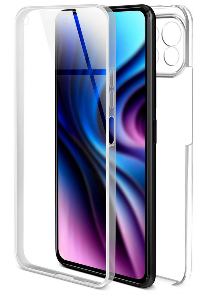 ONEFLOW Handyhülle ONEFLOW® Touch Case für Xiaomi Mi 11 Lite 5G, Hülle beidseitig, 360 Grad Schutzhülle durchsichtig aus Silikon von ONEFLOW