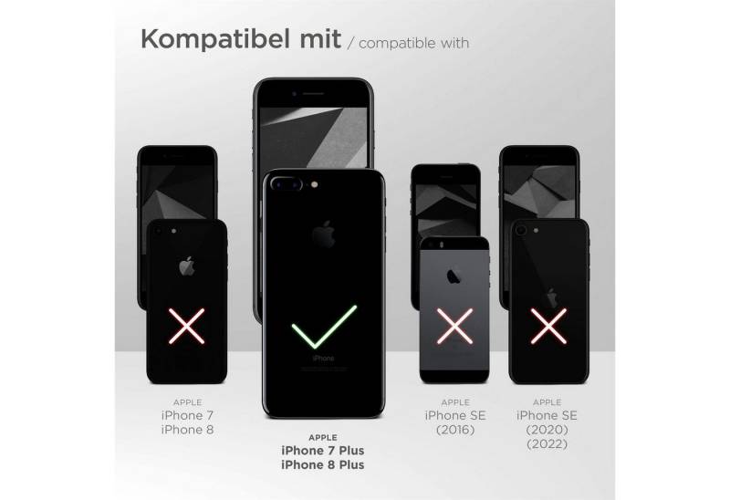 ONEFLOW Handyhülle Soft Case für Apple iPhone 7 Plus, Hülle aus Silikon, Back Cover mit Kameraschutz, weiche Silikonhülle von ONEFLOW