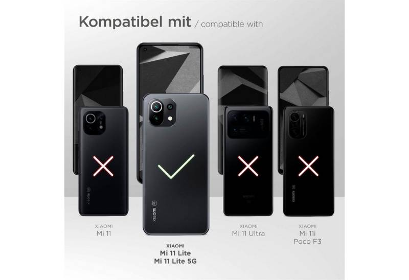 ONEFLOW Handyhülle Soft Case für Xiaomi Mi 11 Lite, Hülle aus Silikon, Back Cover mit Kameraschutz, weiche Silikonhülle von ONEFLOW