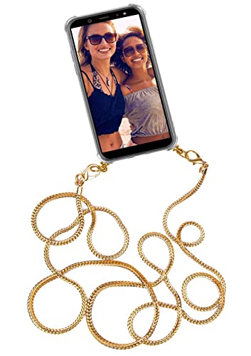 ONEFLOW Handykette abnehmbar kompatibel mit iPhone 11 Pro - Hülle mit Band, Handyhülle mit Kette aus Metall zum Umhängen, fein Gold ONEFLOW Handykette abnehmbar kompatibel mit iPhone 11 Pro - Hülle mit Band, Handyhülle mit Kette aus Metall zum Umhängen, fein Gold von ONEFLOW