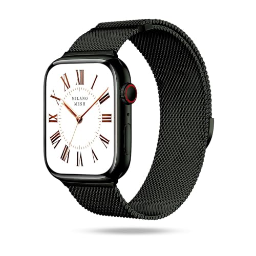 ONEFLOW Milano Mesh kompatibel mit Apple Watch Ultra 1 (49mm) Milanaise Armband, Metallarmband elegant Milanese Loop Edelstahl Band Magnetisch, iWatch Armbänder Metall Damen, Sardegna Verde von ONEFLOW
