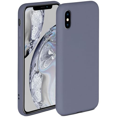 ONEFLOW Soft Case für Apple iPhone X/iPhone XS Hülle aus Silikon mit Kameraschutz, Silikonhülle mit erhöhtem Schutz fürs Display, Backcover Schutzhülle, weiche Handyhülle, Blau Grau ONEFLOW Soft Case für Apple iPhone X/iPhone XS Hülle aus Silikon mit Kameraschutz, Silikonhülle mit erhöhtem Schutz fürs Display, Backcover Schutzhülle, weiche Handyhülle, Blau Grau von ONEFLOW
