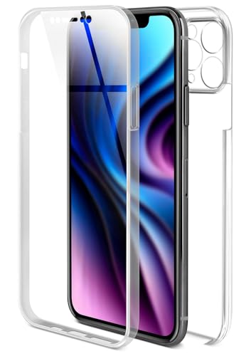 ONEFLOW Touch Case für iPhone 11 Pro Max Hülle 360 Grad Komplett Schutz beidseitig, Handyhülle mit Displayschutz, TPU Schutzhülle durchsichtig vorne und hinten stoßfest, Klar ONEFLOW Touch Case für iPhone 11 Pro Max Hülle 360 Grad Komplett Schutz beidseitig, Handyhülle mit Displayschutz, TPU Schutzhülle durchsichtig vorne und hinten stoßfest, Klar von ONEFLOW