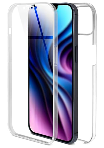 ONEFLOW Touch Case für Apple iPhone 14 Hülle 360 Grad Komplett Schutz beidseitig, Handyhülle mit Displayschutz, TPU Schutzhülle durchsichtig vorne und hinten stoßfest, Klar ONEFLOW Touch Case für Apple iPhone 14 Hülle 360 Grad Komplett Schutz beidseitig, Handyhülle mit Displayschutz, TPU Schutzhülle durchsichtig vorne und hinten stoßfest, Klar von ONEFLOW