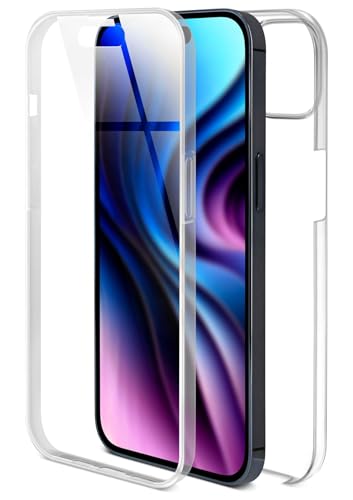 ONEFLOW Touch Case für Apple iPhone 15 Hülle 360 Grad Komplett Schutz beidseitig, Handyhülle mit Displayschutz, TPU Schutzhülle durchsichtig vorne und hinten stoßfest, Klar ONEFLOW Touch Case für Apple iPhone 15 Hülle 360 Grad Komplett Schutz beidseitig, Handyhülle mit Displayschutz, TPU Schutzhülle durchsichtig vorne und hinten stoßfest, Klar von ONEFLOW