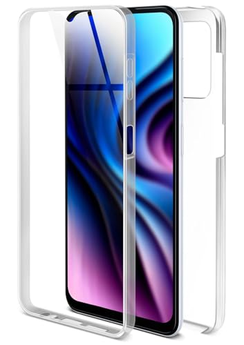 ONEFLOW Touch Case für Samsung Galaxy A13 (4G) Hülle 360 Grad Komplett Schutz beidseitig, Handyhülle mit Displayschutz, TPU Schutzhülle durchsichtig vorne und hinten stoßfest, Klar von ONEFLOW