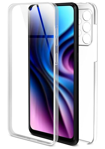 ONEFLOW Touch Case für Samsung Galaxy A33 5G Hülle 360 Grad Komplett Schutz beidseitig, Handyhülle mit Displayschutz, TPU Schutzhülle durchsichtig vorne und hinten stoßfest, Klar von ONEFLOW
