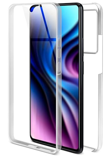 ONEFLOW Touch Case für Xiaomi 12T Hülle 360 Grad Komplett Schutz beidseitig, Handyhülle mit Displayschutz, TPU Schutzhülle durchsichtig vorne und hinten stoßfest, Klar von ONEFLOW