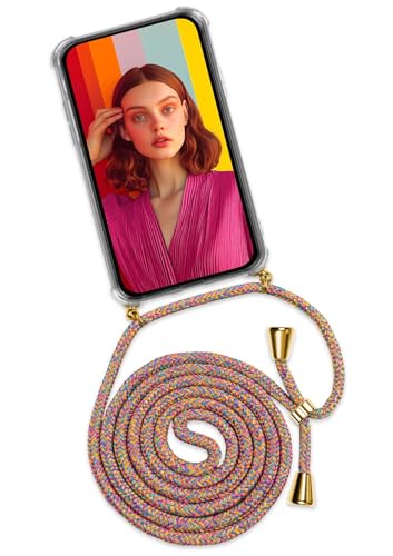 ONEFLOW Twist Case – Handyhülle mit Band für iPhone 15 Pro Max - Handykette zum Umhängen, Hülle mit Kette abnehmbar, Handy Umhängeband, Schutzhülle und Kordel – Rainbow ONEFLOW Twist Case – Handyhülle mit Band für iPhone 15 Pro Max - Handykette zum Umhängen, Hülle mit Kette abnehmbar, Handy Umhängeband, Schutzhülle und Kordel – Rainbow von ONEFLOW