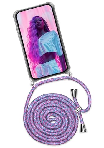 ONEFLOW Twist Case – Handyhülle mit Band für Samsung Galaxy S24 Plus - Handykette zum Umhängen, Hülle mit Kette abnehmbar, Handy Umhängeband, Schutzhülle und Kordel – Unicorn von ONEFLOW