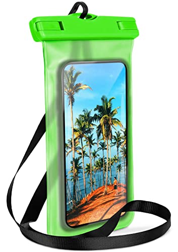 ONEFLOW wasserdichte Handy-Hülle für Fairphone 4 | Touch- & Kamera-Fenster + Armband und Schlaufe zum Umhängen, Grün (Palm-Green) von ONEFLOW