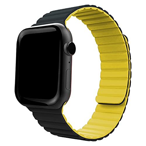 ONELANKS Magnetisches Uhrenarmband aus Silikon für Apple Watch, 42 mm, 44 mm, verstellbares Schlaufenband mit starkem Magnetverschluss für iWatch Serie 6, 5, SE, 4, 3, 2, 1 von ONELANKS