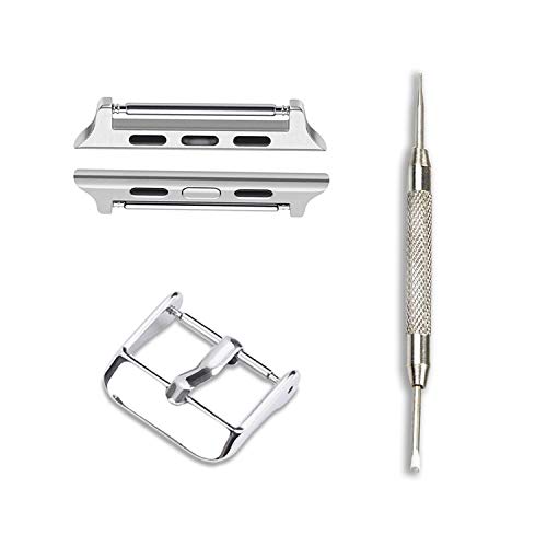 ONELANKS Watch Adapter Connector Kit für Apple Watch Armbänder 42mm 44mm 45mm 49mm, Metall Watch Schnalle Clip für iWatch Armband (1 Stück) von ONELANKS