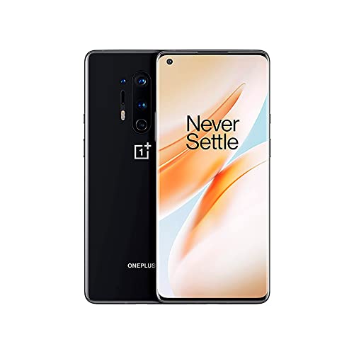 OnePlus 8 Pro (5G) Smartphone ohne Vertrag, 8 GB RAM + 128 GB Speicher, 6.78” (3D) Fluid AMOLED 120Hz Display, Wireless Fast Charging 4510mAh Akku, Dual Sim - Schwarz von OnePlus