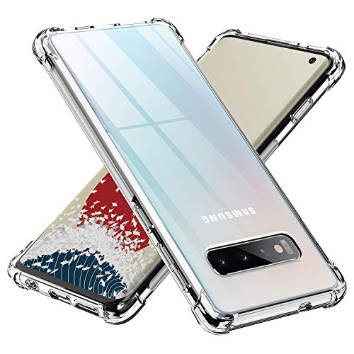 ONES Ultra Crystal Clear Hülle für Samsung Galaxy S10, stoßfeste Airbag-Schutzhülle, erhöhte Kanten schützen Kamera & Bildschirm, transparente TPU Bumper Slim Dünn Fit Flexible Handy Silikonhülle ONES Ultra Crystal Clear Hülle für Samsung Galaxy S10, stoßfeste Airbag-Schutzhülle, erhöhte Kanten schützen Kamera & Bildschirm, transparente TPU Bumper Slim Dünn Fit Flexible Handy Silikonhülle von ONES