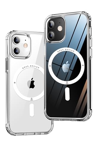 ONES für iPhone 11 Hülle, Hybrid Magnetische Handyhülle Kompatibel mit MagSafe Militärqualität Schutz Stoßfest Airbag Anti-Gelb Silikon Cover Kratzfest Dünn Klar ONES für iPhone 11 Hülle, Hybrid Magnetische Handyhülle Kompatibel mit MagSafe Militärqualität Schutz Stoßfest Airbag Anti-Gelb Silikon Cover Kratzfest Dünn Klar von ONES