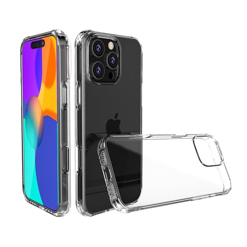 ONES für iPhone 16 Pro Max Transparente Handyhülle【mit Lautsprecher-Resonanzkammer】 US MIL Standard 【Ultra Stoßfest 360° Airbags】 Ultraleicht und Kratzfest Silikon-Schutzhülle ONES für iPhone 16 Pro Max Transparente Handyhülle【mit Lautsprecher-Resonanzkammer】 US MIL Standard 【Ultra Stoßfest 360° Airbags】 Ultraleicht und Kratzfest Silikon-Schutzhülle von ONES