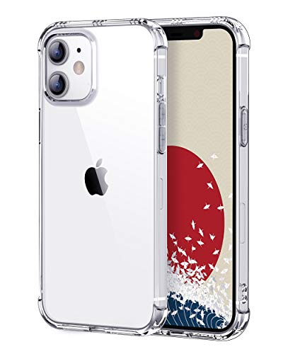 ONES iPhone 12 Mini HD Transparent Hülle - MIL Schutz『 Stoßfeste Airbags 』『 Lautsprecher-Resonanz 』〔 Bildschirm&Objektivschutz 〕〔 rutschfest 〕〔 Riemenloch 〕 Robust, Leicht, Anti-Gelb Silikonhülle ONES iPhone 12 Mini HD Transparent Hülle - MIL Schutz『 Stoßfeste Airbags 』『 Lautsprecher-Resonanz 』〔 Bildschirm&Objektivschutz 〕〔 rutschfest 〕〔 Riemenloch 〕 Robust, Leicht, Anti-Gelb Silikonhülle von ONES