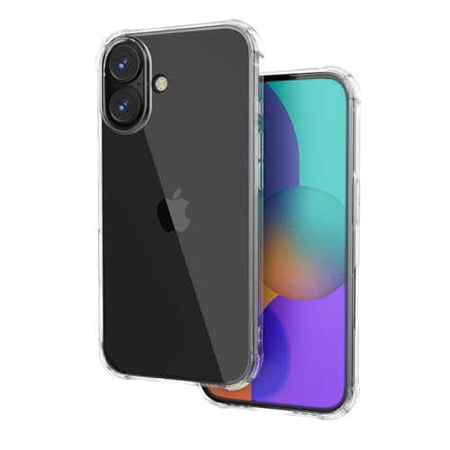 ONES iPhone 16 Transparente Handyhülle【mit Lautsprecher-Resonanzkammer】 US MIL Standard 【Ultra Stoßfest 360° Airbags】 Ultraleicht und Kratzfest Silikon-Schutzhülle ONES iPhone 16 Transparente Handyhülle【mit Lautsprecher-Resonanzkammer】 US MIL Standard 【Ultra Stoßfest 360° Airbags】 Ultraleicht und Kratzfest Silikon-Schutzhülle von ONES
