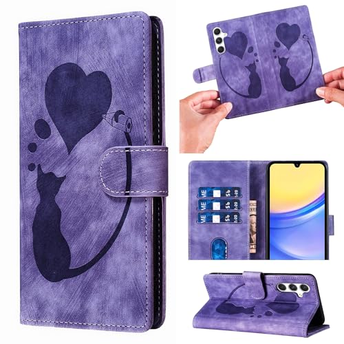 Handyhülle Samsung Galaxy A25 Standfunktion Kartenfach Wallet Premium PU Leder Klappbar Flip Stoßfest Schutzhülle für Samsung Galaxy A25 lila Handyhülle Samsung Galaxy A25 Standfunktion Kartenfach Wallet Premium PU Leder Klappbar Flip Stoßfest Schutzhülle für Samsung Galaxy A25 lila von ONETHEFUL