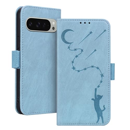 ONETHEFUL Handyhülle für Google Pixel 9 Pro XL Hülle Leder Ständer Kartenfach Schutzhülle mit Magnetisch Klapphülle Google 9 Pro XL Tasche Blau ONETHEFUL Handyhülle für Google Pixel 9 Pro XL Hülle Leder Ständer Kartenfach Schutzhülle mit Magnetisch Klapphülle Google 9 Pro XL Tasche Blau von ONETHEFUL