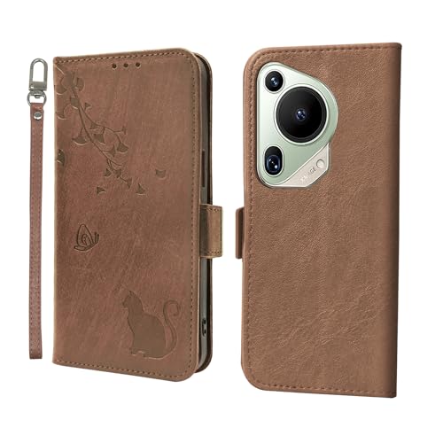 Handyhülle für Huawei Pura 70 Ultra Hülle Premium PU Leder Kartenfach Ständer Schutzhülle Klapphülle mit Huawei Pura 70 Ultra Braun Handyhülle für Huawei Pura 70 Ultra Hülle Premium PU Leder Kartenfach Ständer Schutzhülle Klapphülle mit Huawei Pura 70 Ultra Braun von ONETHEFUL