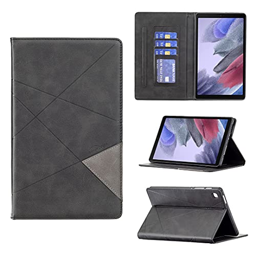 Hülle Kompatibel mit Samsung Tab A7 Lite 8.7 2021 SM-T220/SM-T225,Premium Leder Folio Schutz Stoßfeste mit Auto Schlafen/Wachen Funktion Magnetverschluss Kartensteckplatz Schutzhülle Schwarz von ONETHEFUL