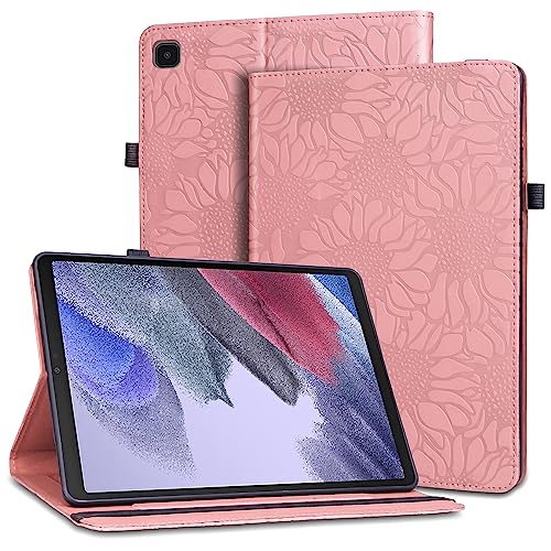 Hülle für Samsung Galaxy Tab S6 Lite 10.4 2022/2020 SM-P610/P613/P615/P619 Schützhülle mit KlappStänder Auto Schlaf Wach Funktion,Elastisches Band Kartensteckplatz Case Rosa von ONETHEFUL