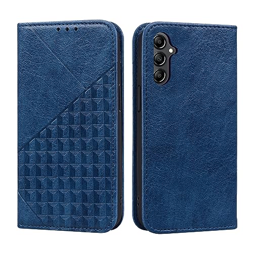 ONETHEFUL Handyhülle Samsung Galaxy A54 5G Standfunktion Kartenfach Wallet Premium PU Leder Klappbar Flip Stoßfest Schutzhülle für Samsung A54 Blau von ONETHEFUL