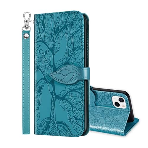 ONETHEFUL Schutzhülle für iPhone 14, Schutzhülle für iPhone 14, Zubehör, Flip Cover, Telefon, Schutzhüllen aus Kunstleder, mit Standfunktion, Blau ONETHEFUL Schutzhülle für iPhone 14, Schutzhülle für iPhone 14, Zubehör, Flip Cover, Telefon, Schutzhüllen aus Kunstleder, mit Standfunktion, Blau von ONETHEFUL