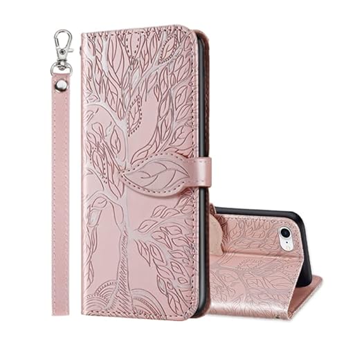 ONETHEFUL Handyhülle Tasche Book Cover für iPhone 7/ iPhone 8 Hülle Kunstleder Klappbar Flip Phone Case Brieftasche Huelle Etui mit Ständer Roségold ONETHEFUL Handyhülle Tasche Book Cover für iPhone 7/ iPhone 8 Hülle Kunstleder Klappbar Flip Phone Case Brieftasche Huelle Etui mit Ständer Roségold von ONETHEFUL
