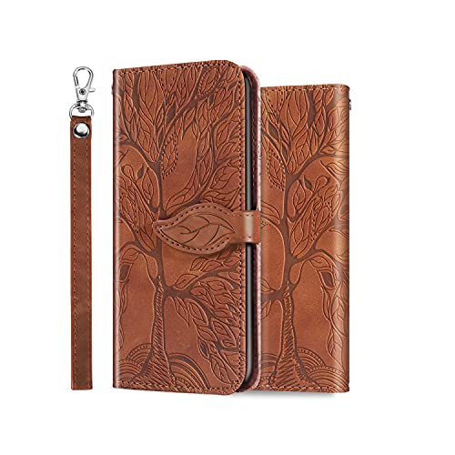 ONETHEFUL Schutzhülle für Samsung Galaxy S21 FE 5G, Schutzhülle, Zubehör, Flip Cover, Telefon, Etuis aus Kunstleder, mit Standfunktion, Braun ONETHEFUL Schutzhülle für Samsung Galaxy S21 FE 5G, Schutzhülle, Zubehör, Flip Cover, Telefon, Etuis aus Kunstleder, mit Standfunktion, Braun von ONETHEFUL