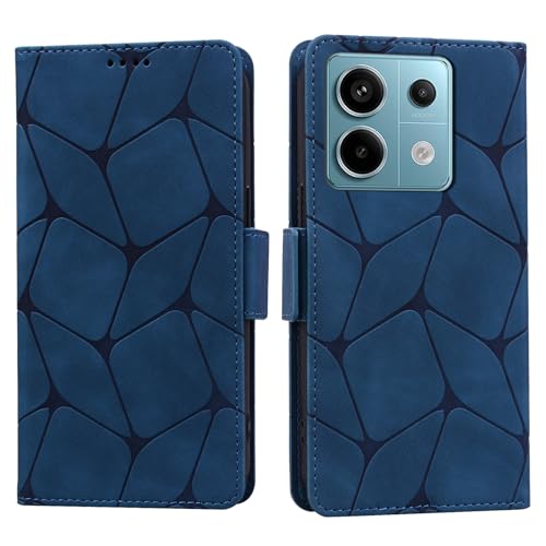 ONETHEFUL Handyhülle Xiaomi Redmi Note 13 Pro 5G / Poco X6 5G Stoßfest Hülle Magnet Kartenfach Standfunktion Wallet Leder Klappbar Schutzhülle für Xiaomi Redmi Note 13 Pro 5G / Poco X6 5G Blau von ONETHEFUL