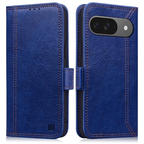 ONETHEFUL Handyhülle für Google Pixel 9 Hülle/Google Pixel 9 Pro Hülle Premium PU Leder Mit Ständer Kartenfach Schutzhülle, Klapphülle für Google Pixel 9/9 Pro Magnetisch Tasche - Blau ONETHEFUL Handyhülle für Google Pixel 9 Hülle/Google Pixel 9 Pro Hülle Premium PU Leder Mit Ständer Kartenfach Schutzhülle, Klapphülle für Google Pixel 9/9 Pro Magnetisch Tasche - Blau von ONETHEFUL
