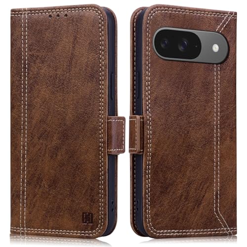 ONETHEFUL Handyhülle für Google Pixel 9 Hülle/Google Pixel 9 Pro Hülle Premium PU Leder Mit Ständer Kartenfach Schutzhülle, Klapphülle für Google Pixel 9/9 Pro Magnetisch Tasche - Braun ONETHEFUL Handyhülle für Google Pixel 9 Hülle/Google Pixel 9 Pro Hülle Premium PU Leder Mit Ständer Kartenfach Schutzhülle, Klapphülle für Google Pixel 9/9 Pro Magnetisch Tasche - Braun von ONETHEFUL
