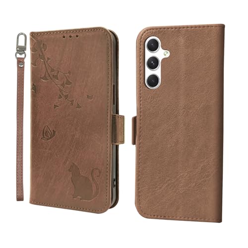 ONETHEFUL Handyhülle für Samsung Galaxy A15 5G Hülle Premium PU Leder Kartenfach Ständer Schutzhülle Klapphülle mit Samsung A15 5G Braun ONETHEFUL Handyhülle für Samsung Galaxy A15 5G Hülle Premium PU Leder Kartenfach Ständer Schutzhülle Klapphülle mit Samsung A15 5G Braun von ONETHEFUL