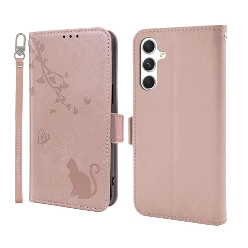 ONETHEFUL Handyhülle für Samsung Galaxy A15 5G Hülle Premium PU Leder Kartenfach Ständer Schutzhülle Klapphülle mit Samsung A15 5G Rosa ONETHEFUL Handyhülle für Samsung Galaxy A15 5G Hülle Premium PU Leder Kartenfach Ständer Schutzhülle Klapphülle mit Samsung A15 5G Rosa von ONETHEFUL