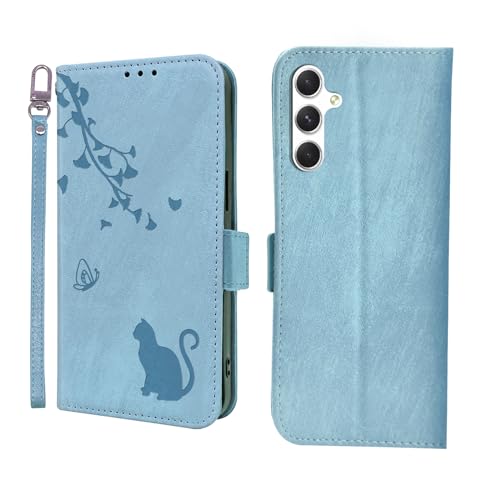 ONETHEFUL Handyhülle für Samsung Galaxy A55 5G Hülle Premium PU Leder Kartenfach Ständer Schutzhülle Klapphülle mit Galaxy A55 Blau ONETHEFUL Handyhülle für Samsung Galaxy A55 5G Hülle Premium PU Leder Kartenfach Ständer Schutzhülle Klapphülle mit Galaxy A55 Blau von ONETHEFUL