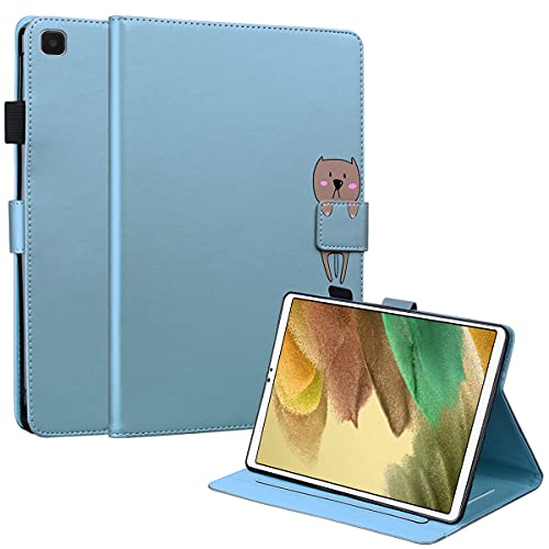 ONETHEFUL Hülle Book Cover Etui für Samsung Galaxy Tab A7 Lite 8.7" 2021 T220 T225 Schutzhülle PU Leder Tablet Tasche Case Huelle mit Ständer - Blau von ONETHEFUL