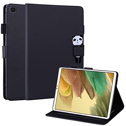 ONETHEFUL Hülle Book Cover Etui für Samsung Galaxy Tab A7 Lite 8.7" 2021 T220 T225 Schutzhülle PU Leder Tablet Tasche Case Huelle mit Ständer - Schwarz von ONETHEFUL